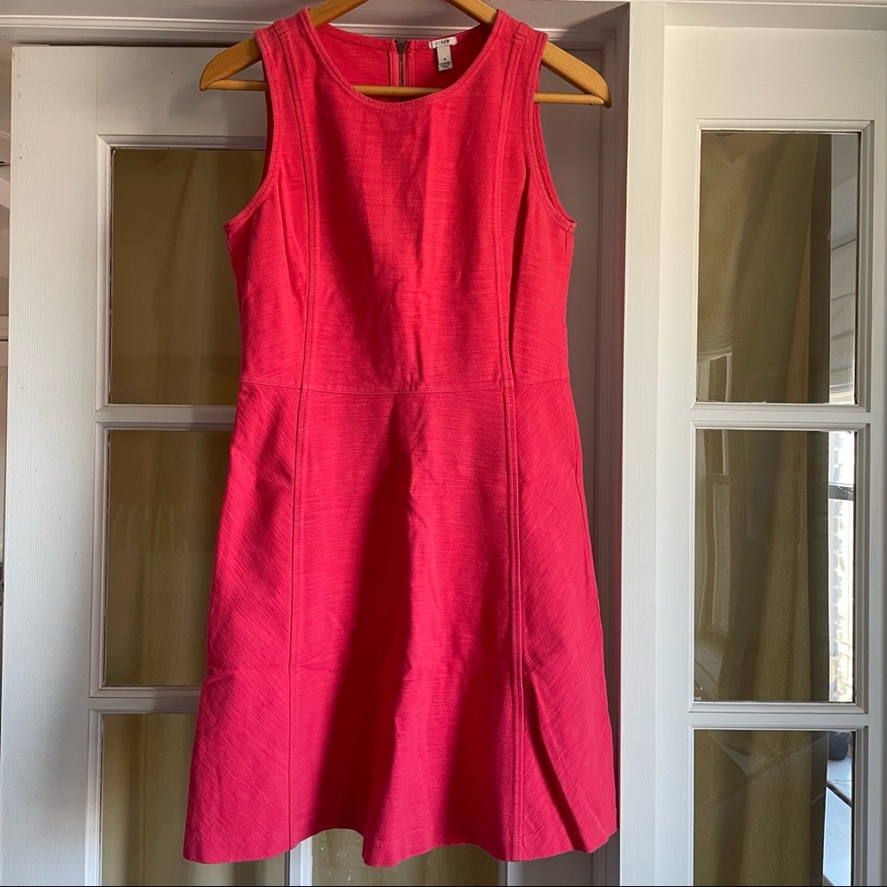 Spring pink j crew dress